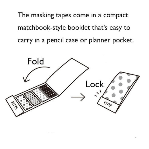 King Jim Kitta Washi Masking Tape - Clear Type - Flower Pieces